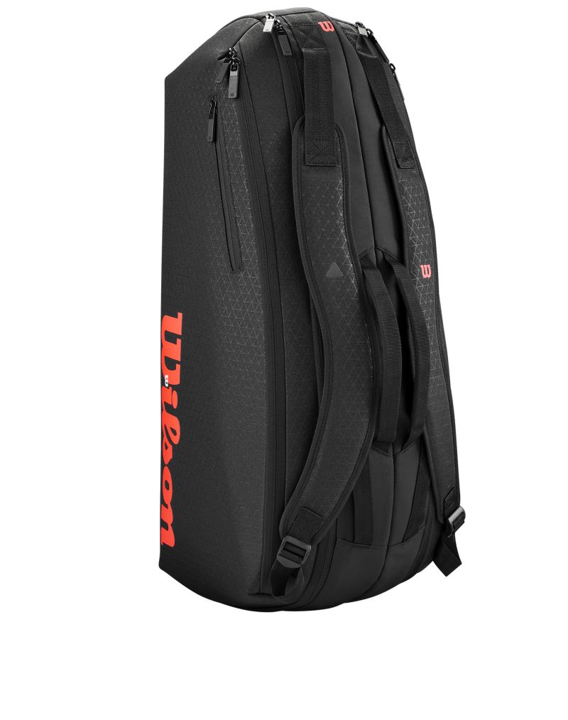 Wilson Clash V3 6PK Raquet Tasche Tennistasche schwarz rot