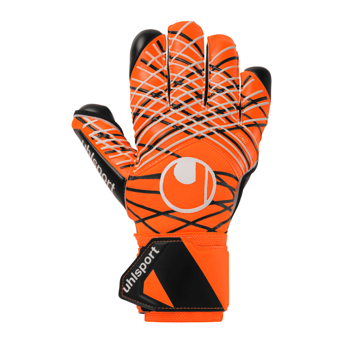 Uhlsport Super Resist HN Torwarthandschuh orange-schwarz-weiß