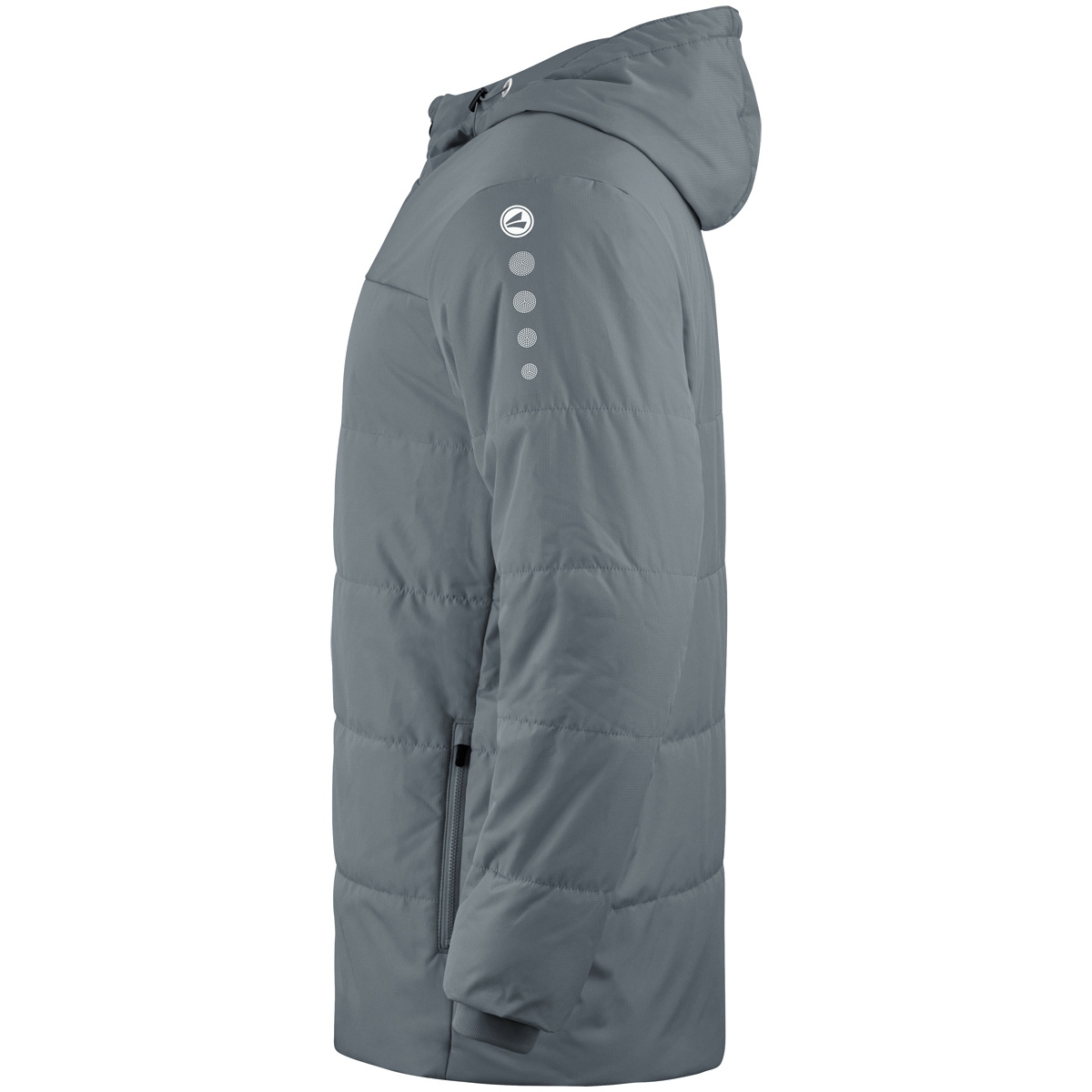 Jako Kinder Team Coachjacke Kapuzenjacke steingrau