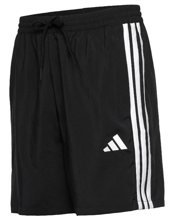 Adidas Herren 3 Streifen Chelsea Shorts Trainingsshorts schwarz weiß