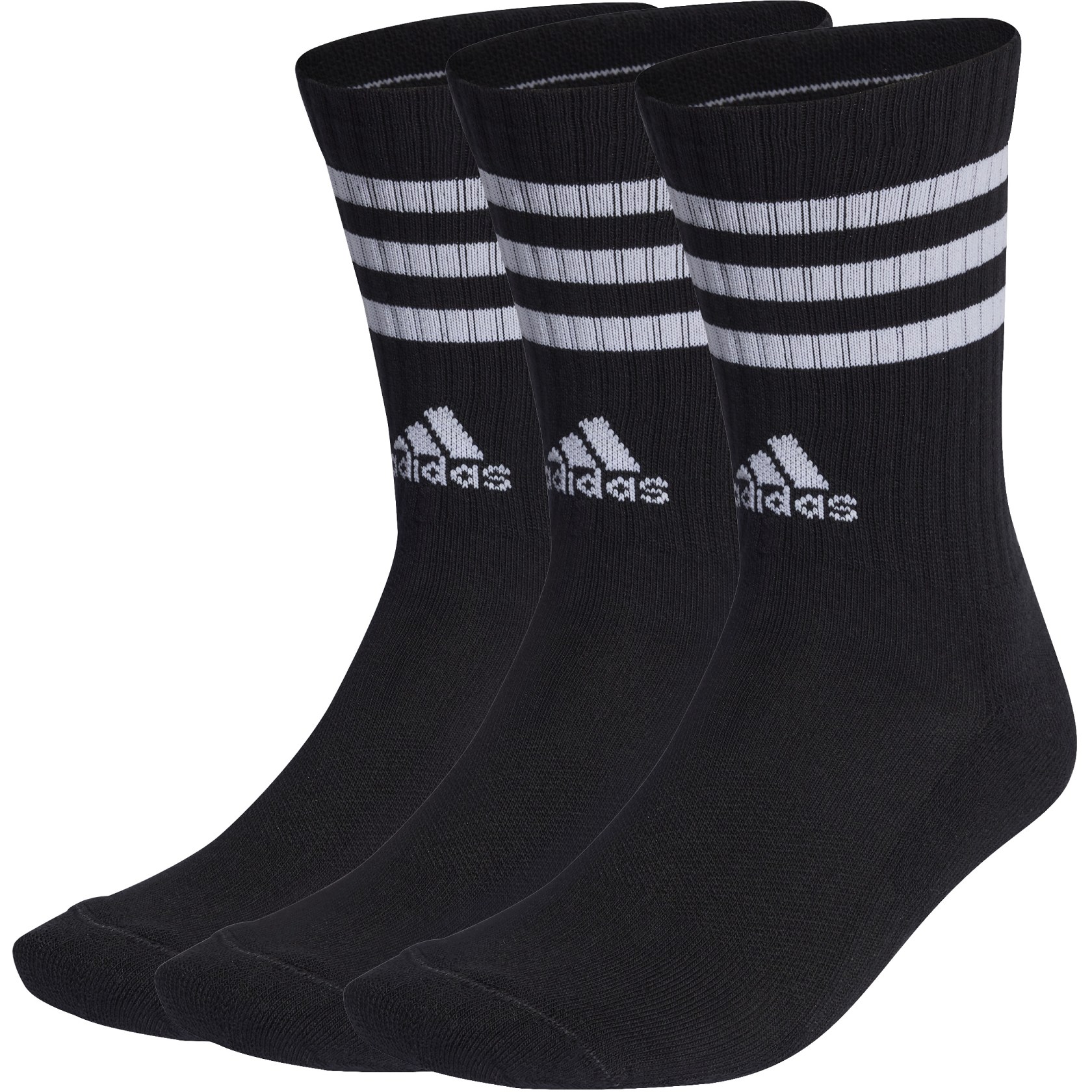 Adidas 3S Cushioned Crew Socken schwarz-weiß XL 46-48