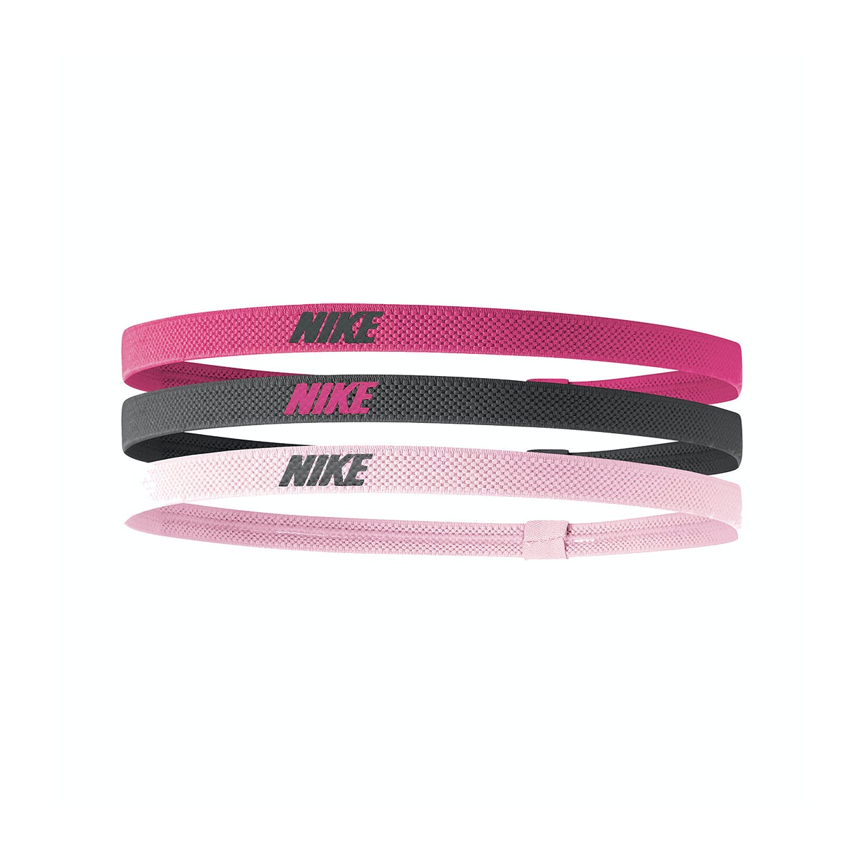 Nike Elastic Headband Stirnband 3er Pack pink-rosa