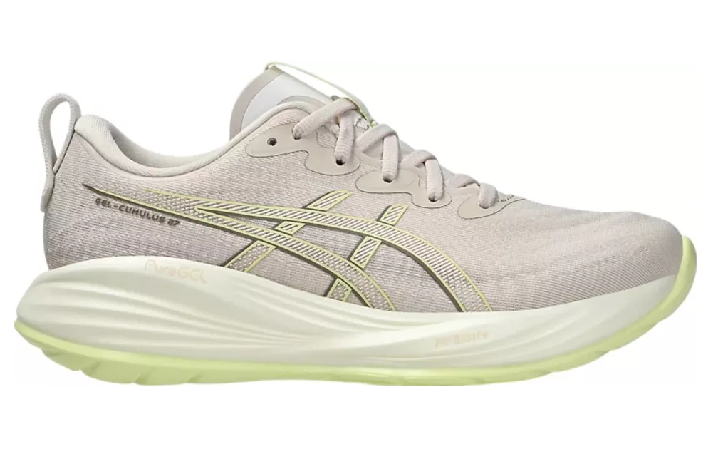 Asics Damen Gel- Cumulus 27 Laufschuh neutraler Laufschuh rosa gelb beige