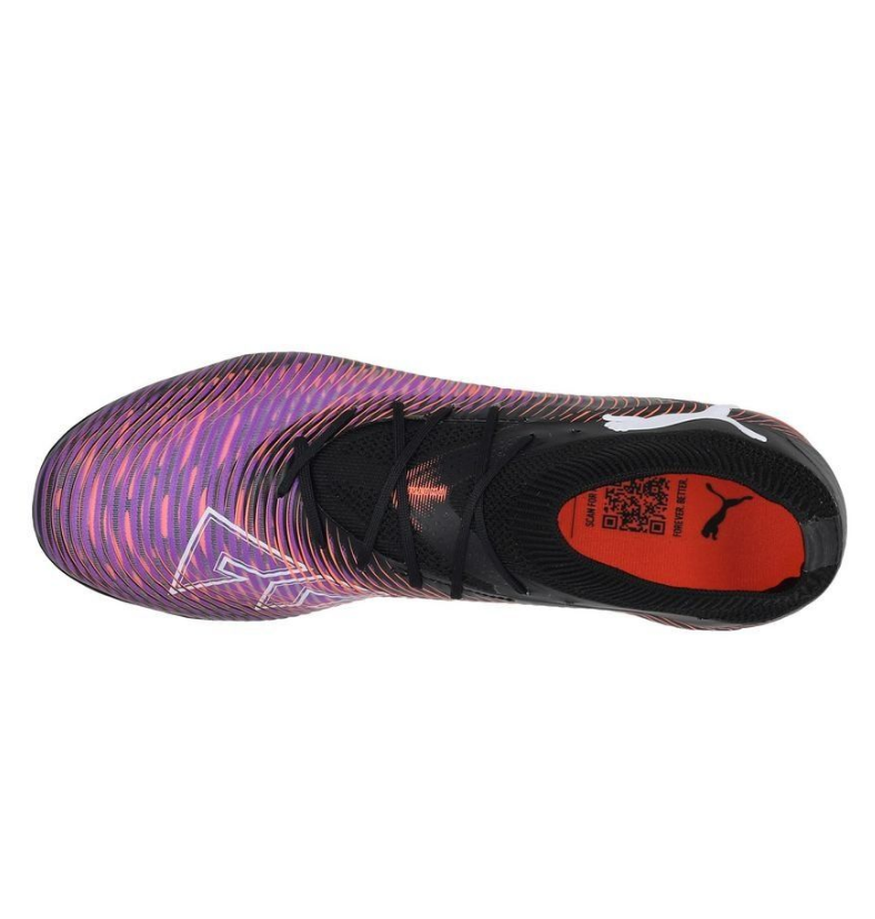 Puma Herren Future 8 Pro FG/AG Fußballschuh schwarz, orange, lila 47