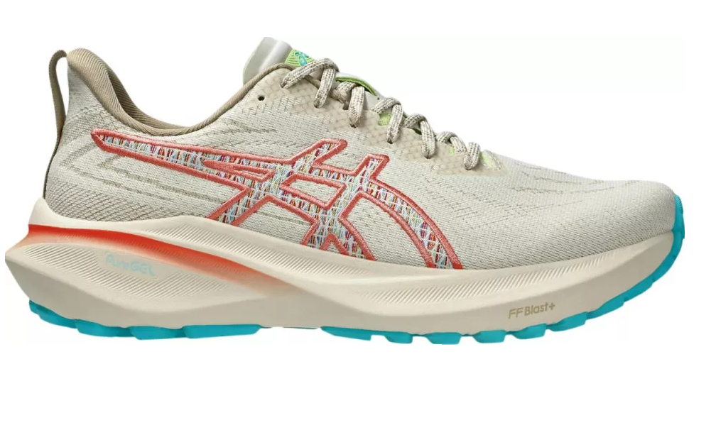 Asics Damen GT-2000 13 TR Laufschuh Trailrunningsschuh beige pink türkis