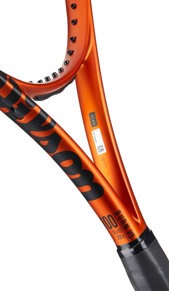 Wilson Burn 100 V5.0 Tennisschläger besaitet orange-schwarz L3