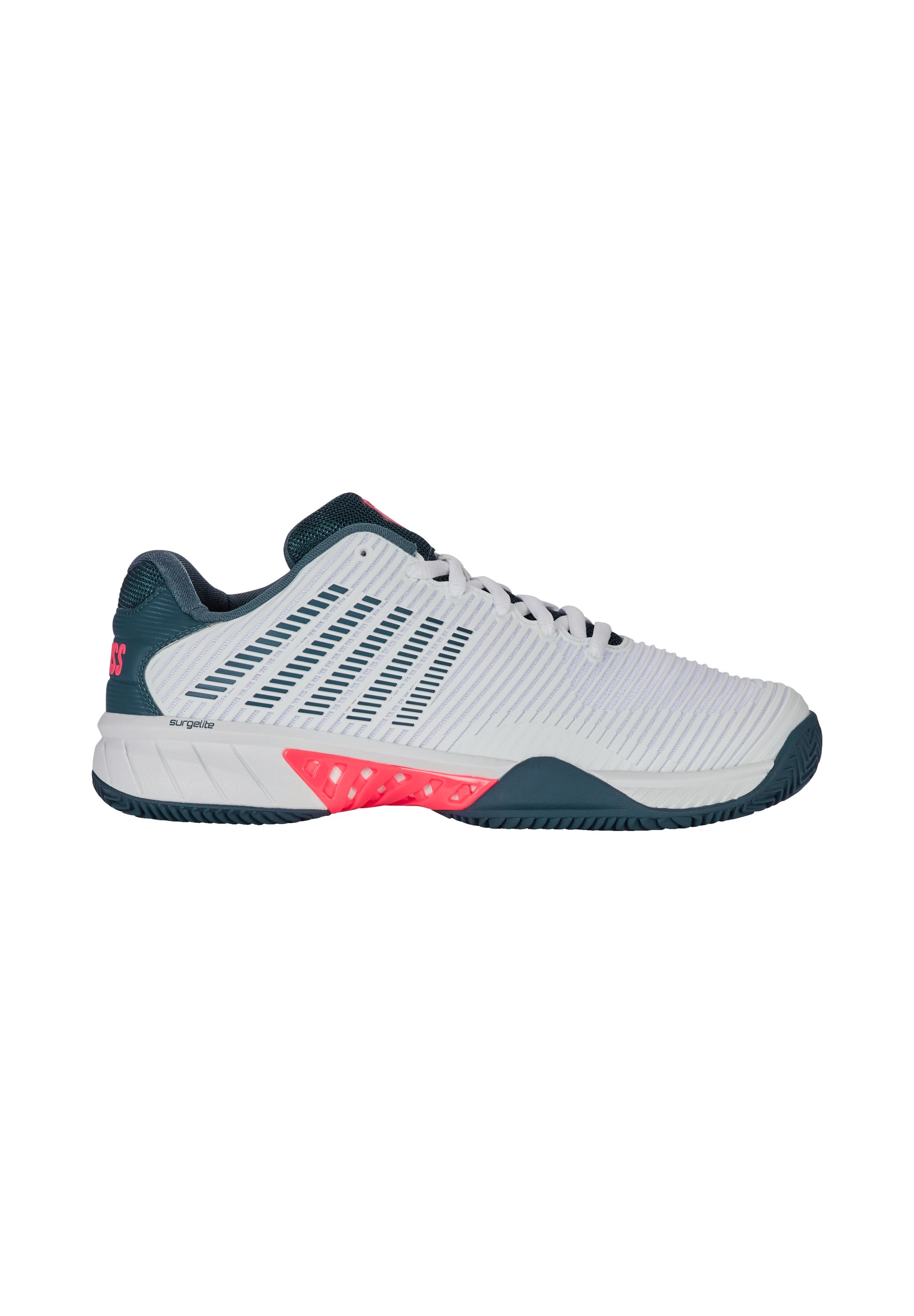 K- Swiss Herren Hypercourt Express 2 Clay Tennisschuhe Sandplatzschuh weiß, blau, pink