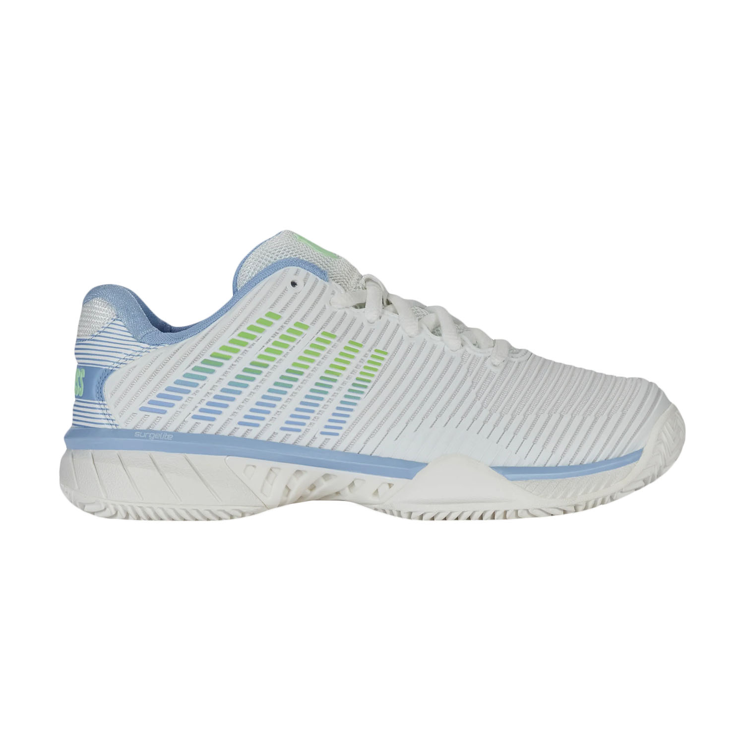 K- Swiss Damen Hypercourt Express 2 Clay Tennisschuh Sandplatzschuh weiß, blau, grün