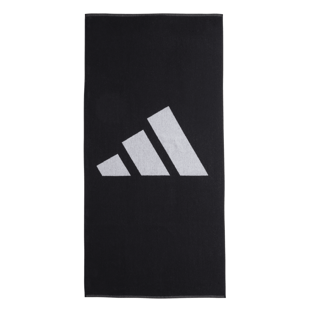 Adidas 3Bar Handtuch Large schwarz weiß
