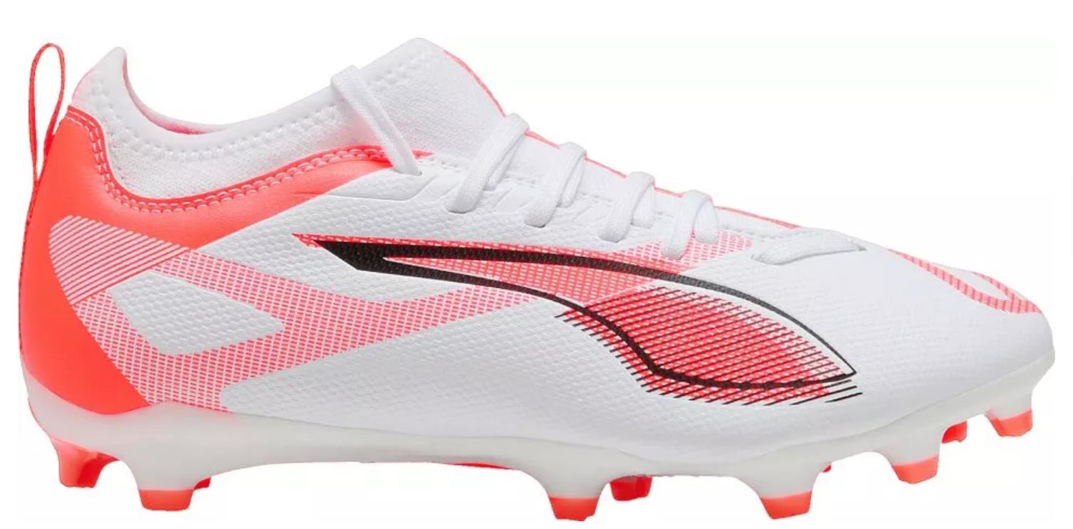 Puma Kinder Ultra 5 Play FG/AG Fußballschuh weiß orange 34