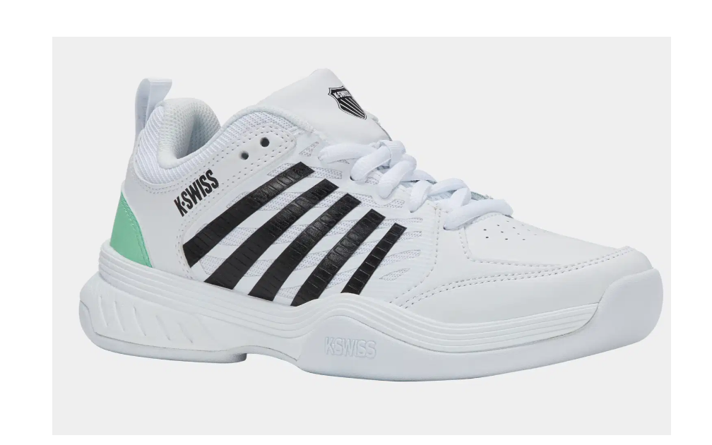 K- Swiss Damen Court Express 2 Carpet Tennisschuh Hallenschuh weiß schwarz mint 42