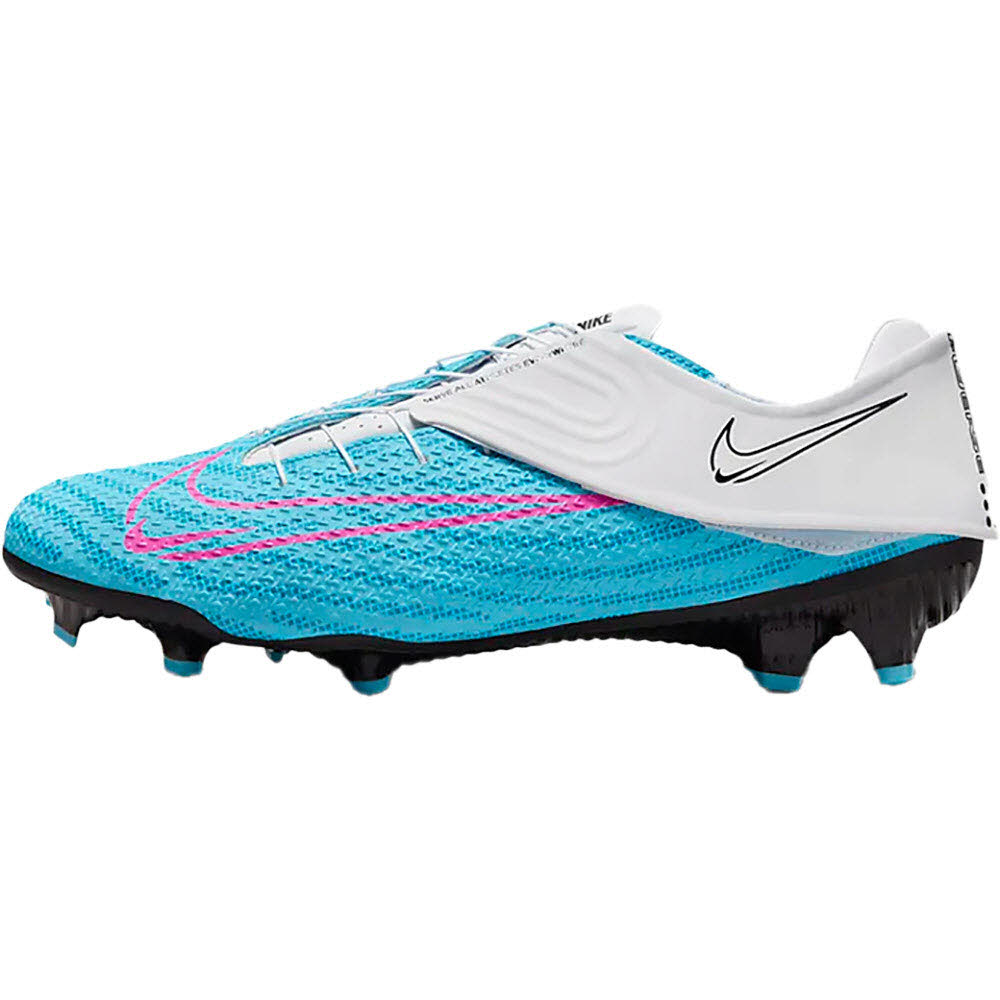 Nike Herren Phantom GT2 Academy Flyease Fussballschuh FG/AG blau-weiß-pink