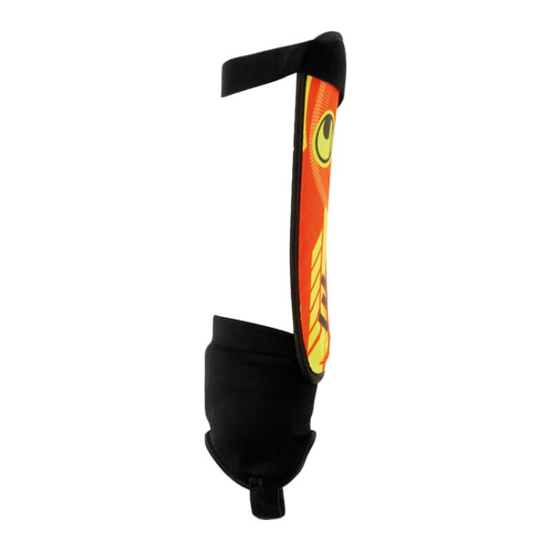 Uhlsport Herren Flex Plate Schienbeinschoner orange-gelb-schwarz XL