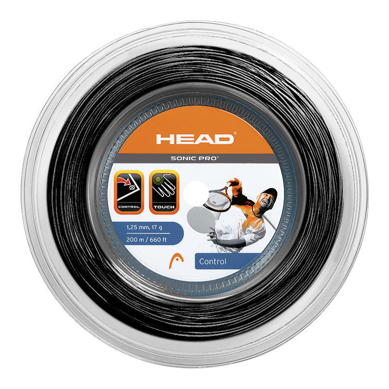 Head Sonic Pro 200m Saitenrolle schwarz 1.25mm