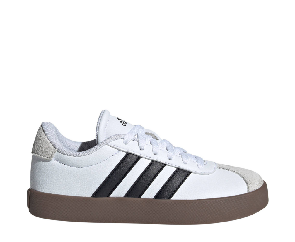 Adidas Kinder VL Court 3.0 Freizeitschuh weiß schwarz beige
