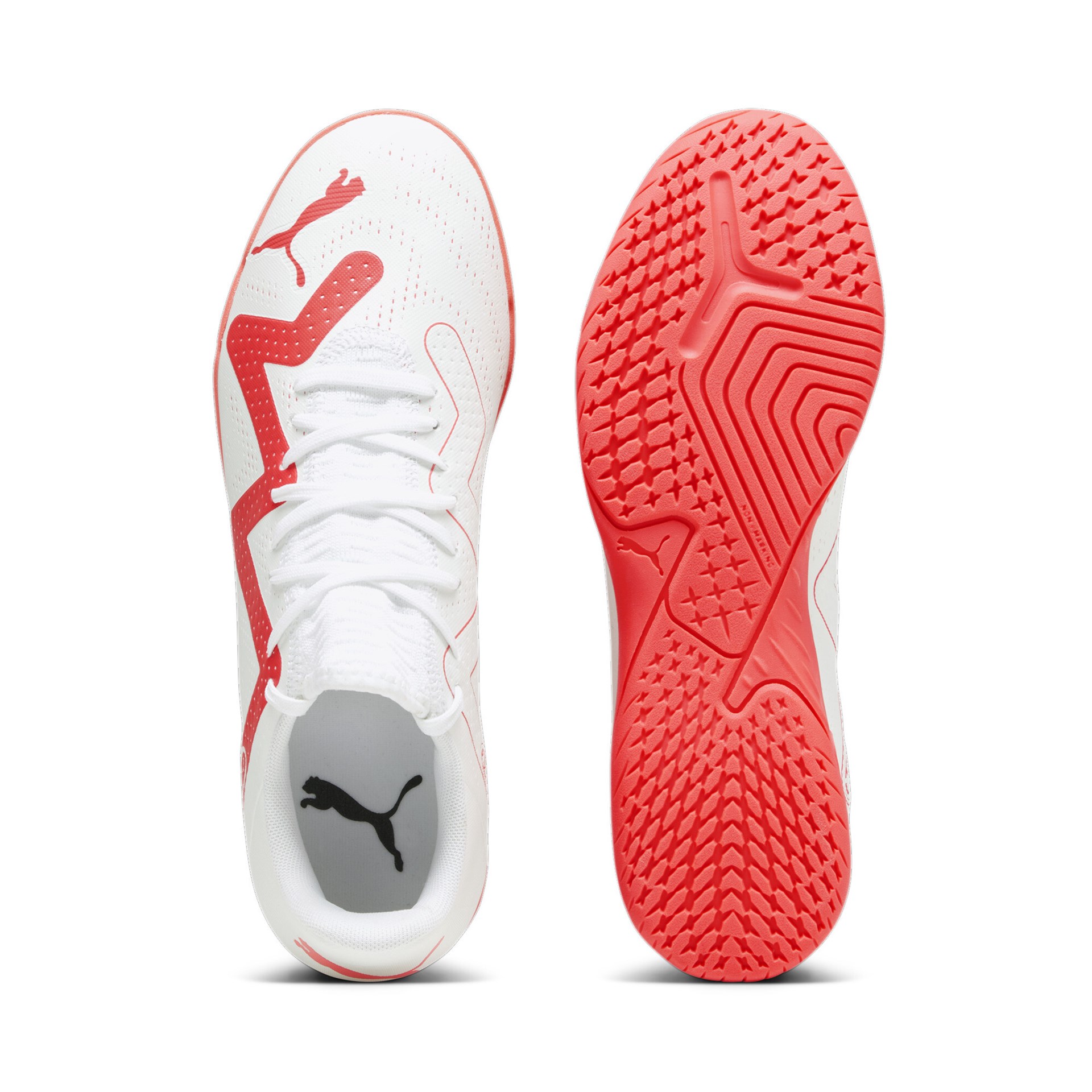 Puma Herren Future Play IT Fußballschuh Hallenschuh weiß-rot