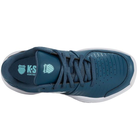K- Swiss Kinder Court Express Tennisschuh Teppich petrol- weiß 32,5