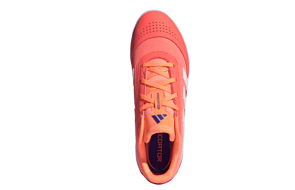 Adidas Herren Predator Club In Sala Fußballschuh Hallenfußballschuh neonorange weiß 48 2/3