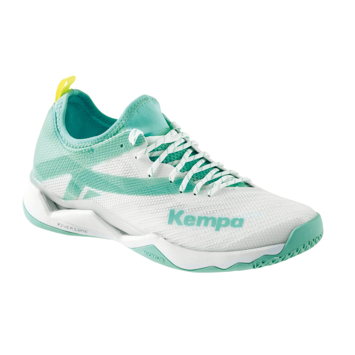 Kempa Damen Wing Lite 2.0 Handballschuh Indoorschuh weiß-türkis