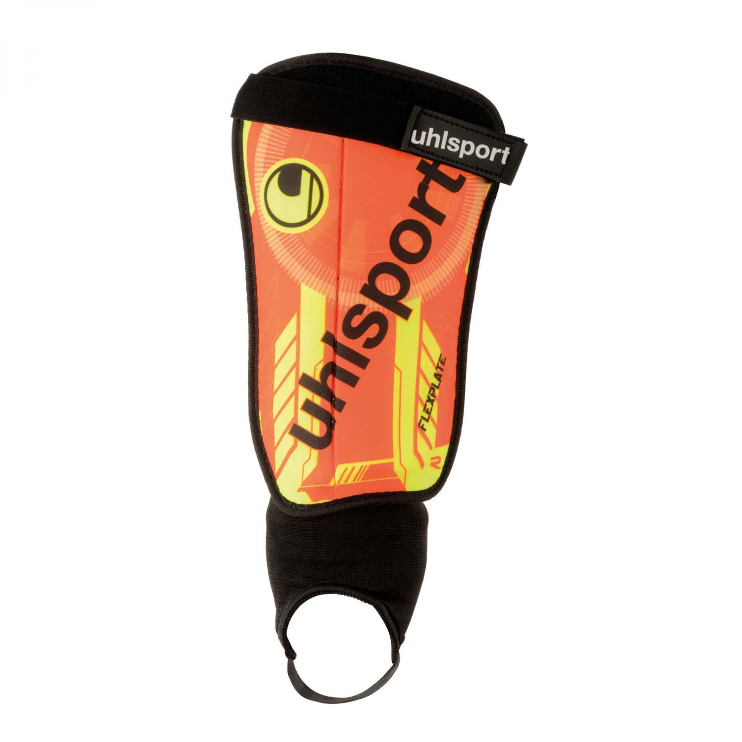 Uhlsport Herren Flex Plate Schienbeinschoner orange-gelb-schwarz XL