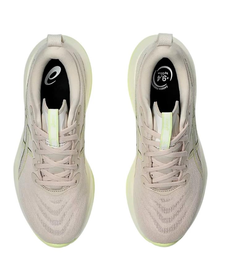 Asics Damen Gel- Cumulus 27 Laufschuh neutraler Laufschuh rosa gelb beige 42,5