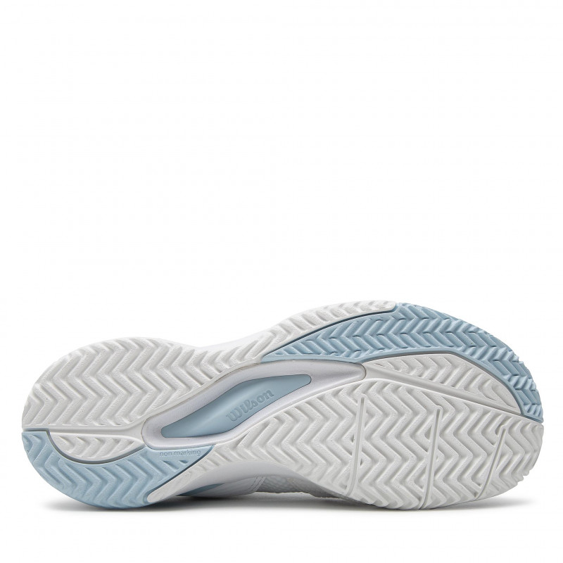 Wilson Damen Rush Pro Ace W Tennisschuh Sandplatzschuh weiß-hellblau 42 2/3