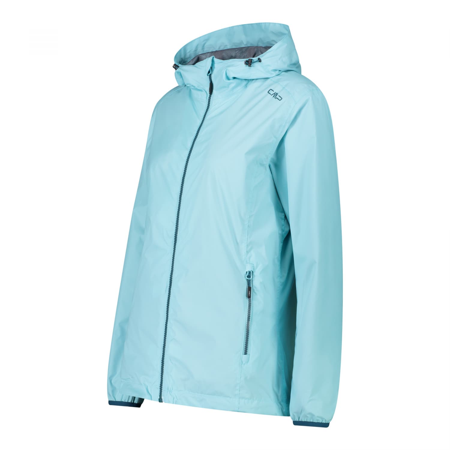 CMP Damen Fix Hood Jacket Regenjacke hellblau 36