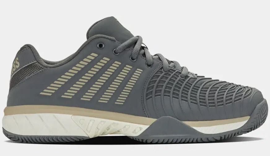 K-Swiss Herren Express Light3 Clay Tennisschuh/Sandplatzschuh anthrazit-beige 49