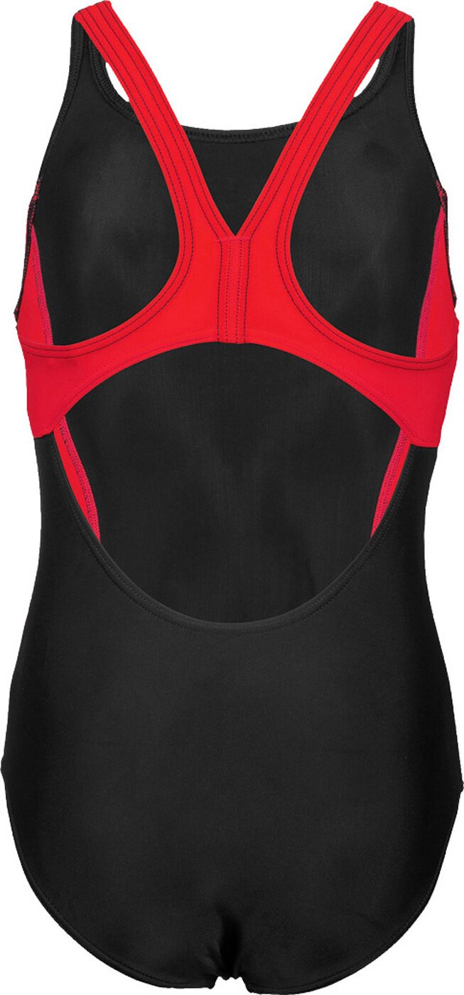 Arena Mädchen Thrice Pro Back One Swimsuit Badeanzug schwarz-pink-weiß