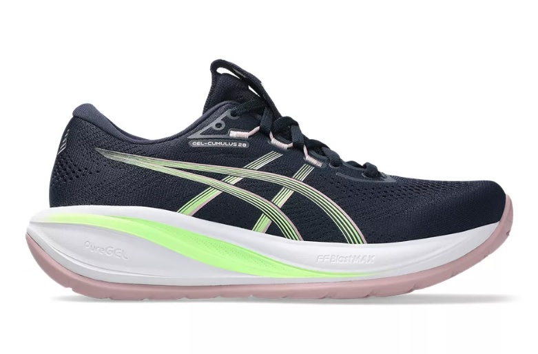 Asics Damen Gel Cumulus 28 Laufschuh blau-grün-pink 41,5