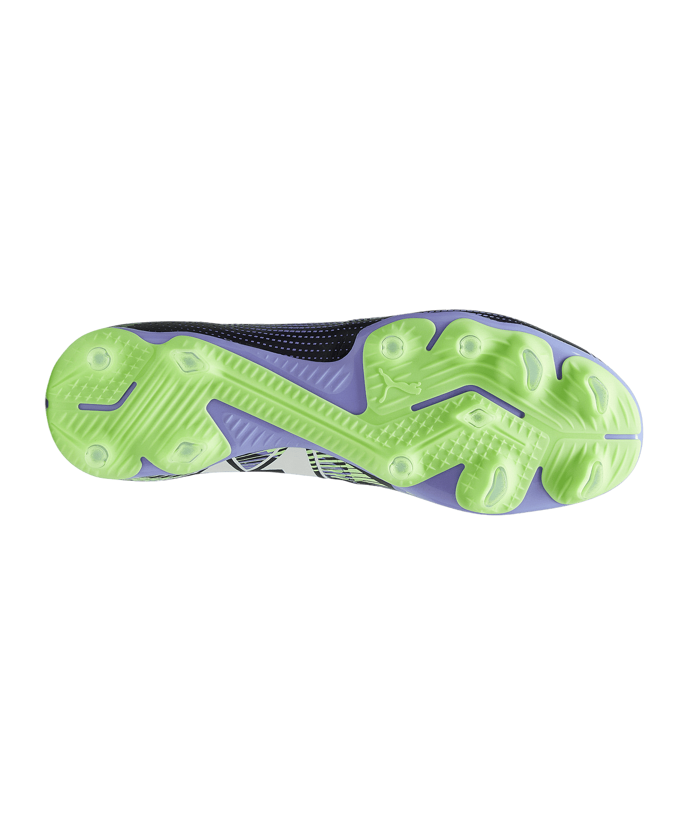 Puma Herren Future 7 Match FG/ AG Fußballschuh grau- blau-weiß-grün