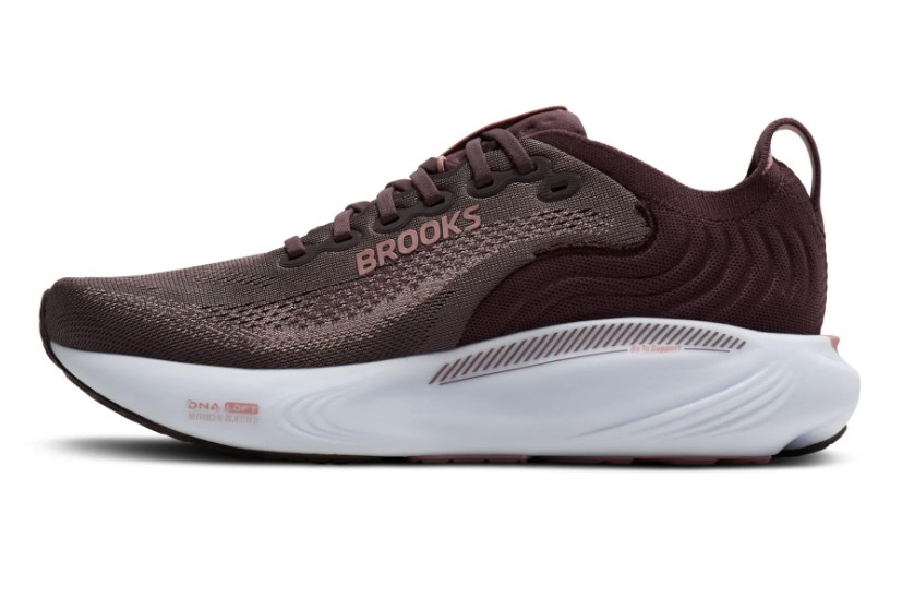 Brooks Damen Adrenaline GTS 25 Laufschuh gestützt braun-rot-weiß 42