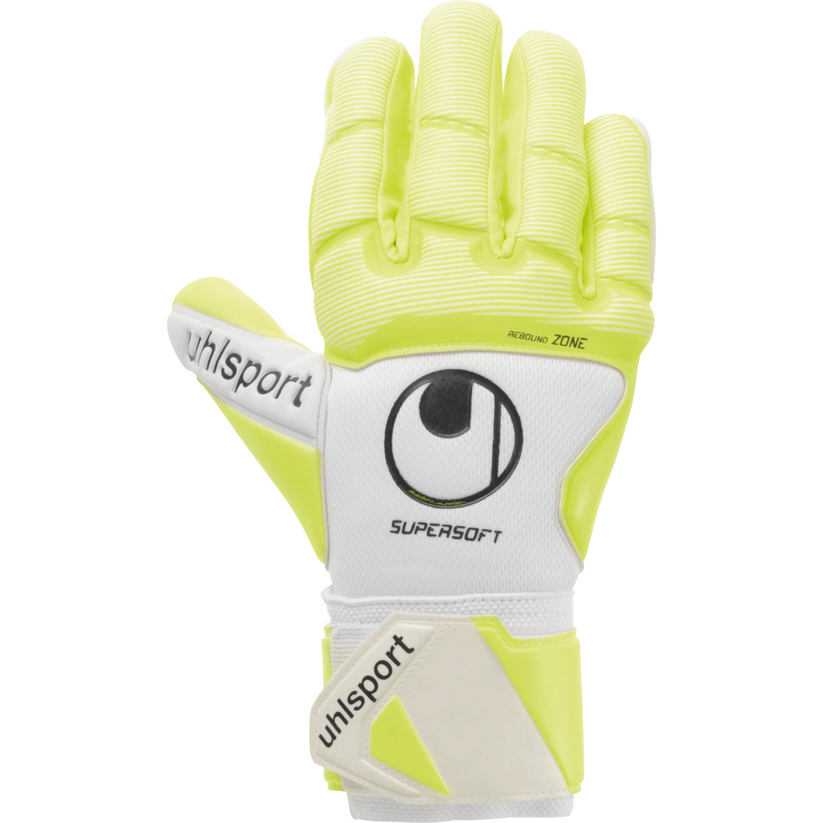 Uhlsport Pure Alliance Supersoft HN Torwarthandschuhe weiß-gelb-schwarz 9