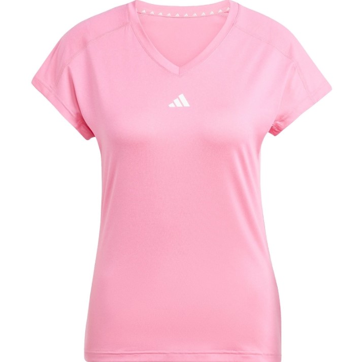 Adidas Damen TR-ES MIN T-Shirt/Trainingsshirt V-Ausschnitt pink S
