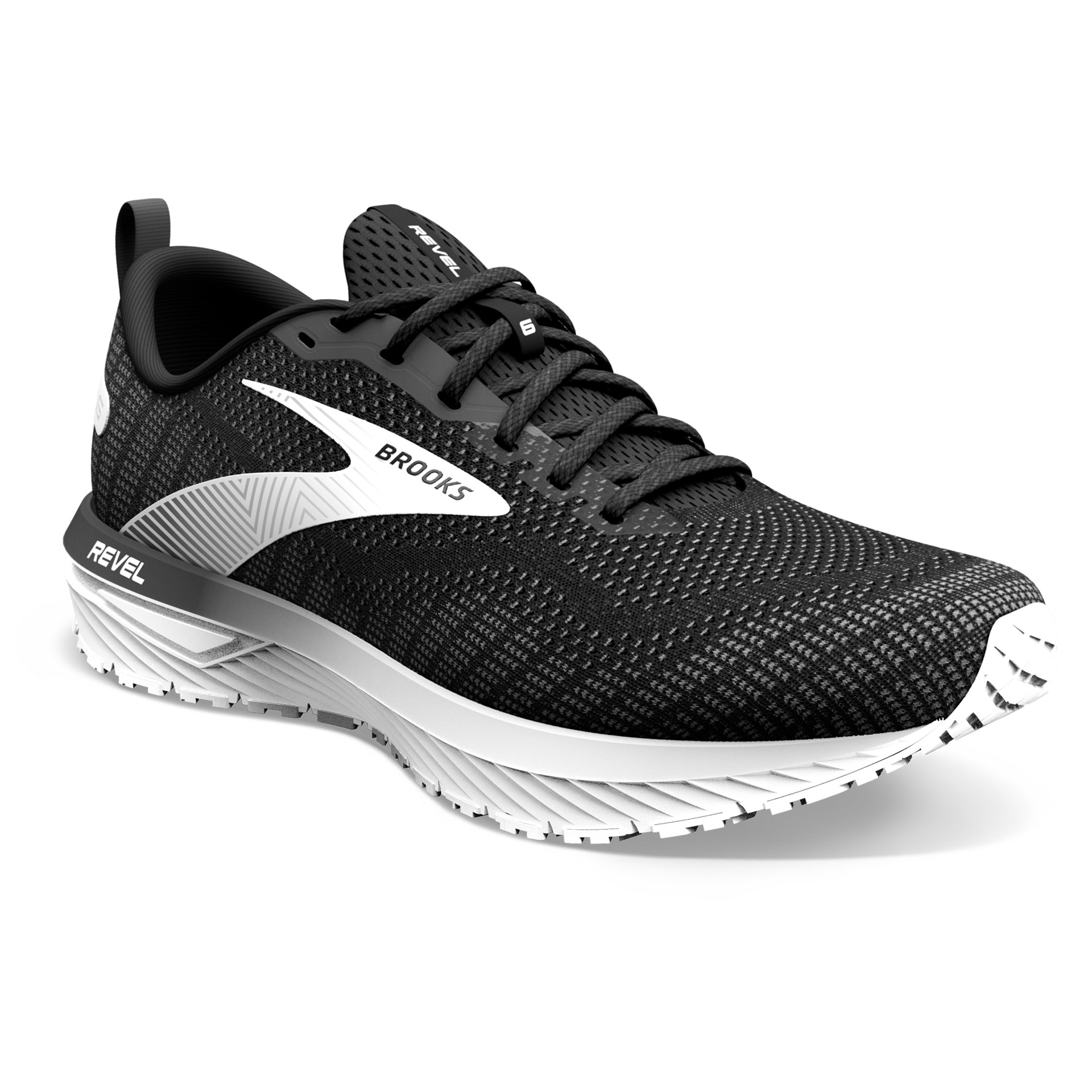 Brooks Damen Revel 6 Laufschuh schwarz-weiß 42.5