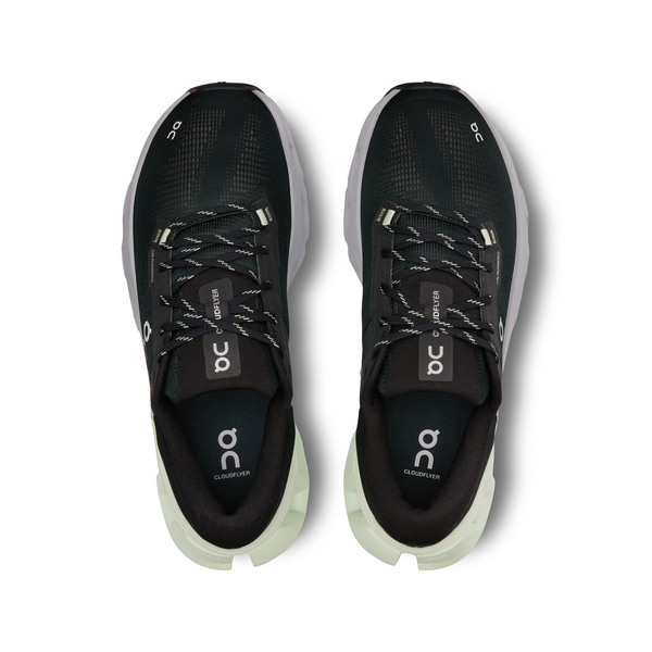 ON Herren Cloudflyer 5 Laufschuh Freizeitschuh dunkelgrün mintgrün