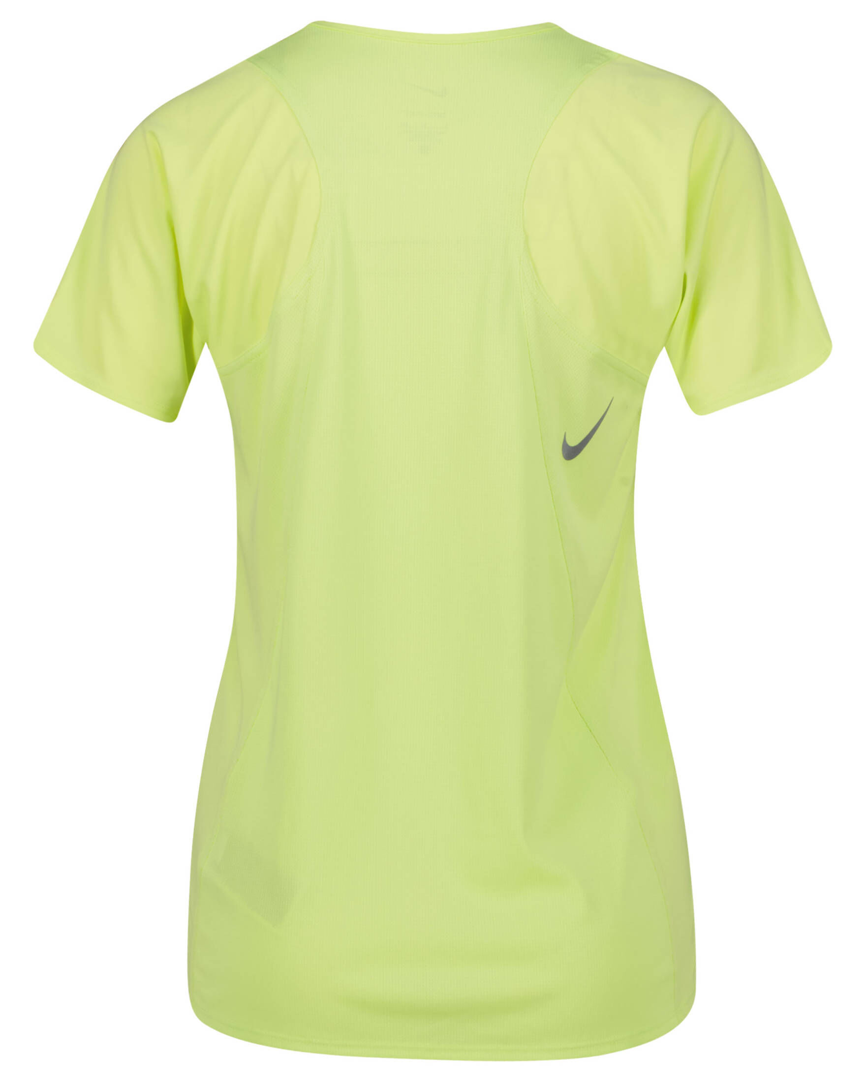 Nike Damen Dri-Fit Race Short Sleeve Top Laufshirt neon grün