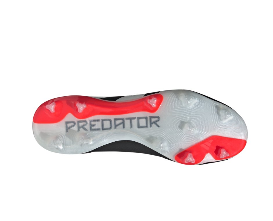 Adidas Herren Predator Pro FG Fußballschuh schwarz-weiß-rot