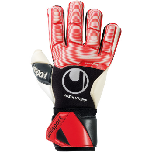 Uhlsport AbsolutGrip Torwarthandschuhe schwarz-rot-weiß 9