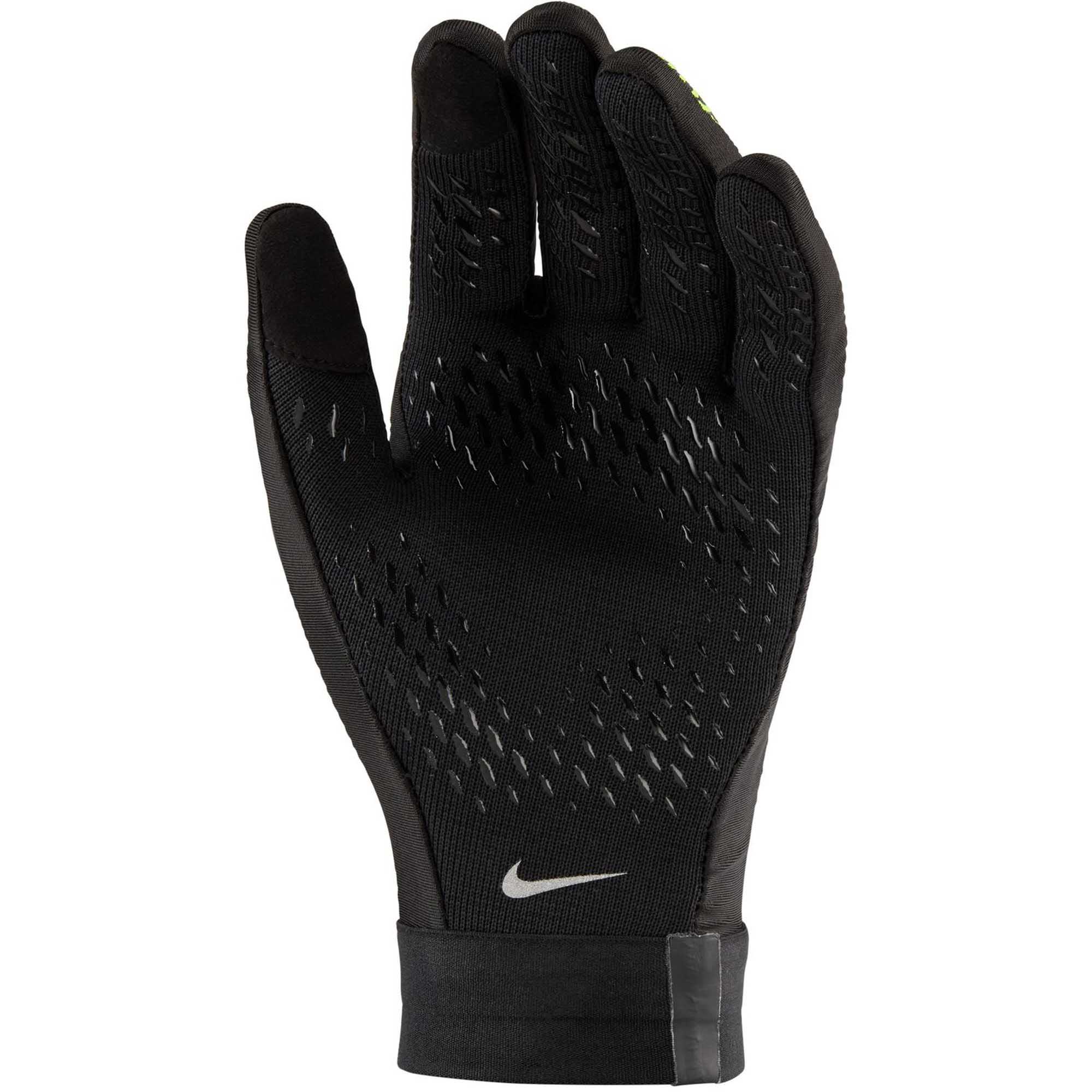 Nike Unisex Academy Therma- Fit Soccer Handschuhe schwarz, neon gelb