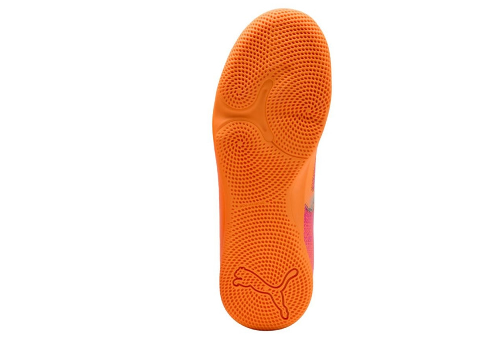 Puma Kinder Future 8 Play IT Hallenschuh Fußball orange pink 38,5