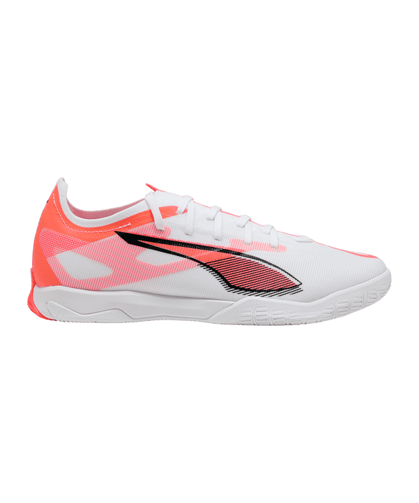 Puma Herren Ultra 5 Match IT Hallenschuh Fußball weiß, orange, schwarz 47