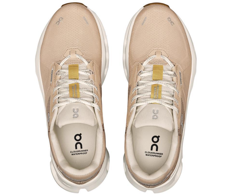 ON Damen Cloudrunner 2 Waterproof Laufschuh wasserdichter Laufschuh beige weiß 42