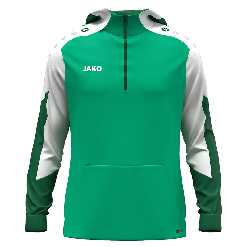Jako Herren Dynamic Zip Hoodie Langarmtrainingsshirt grün, weiß, dunkelgrün