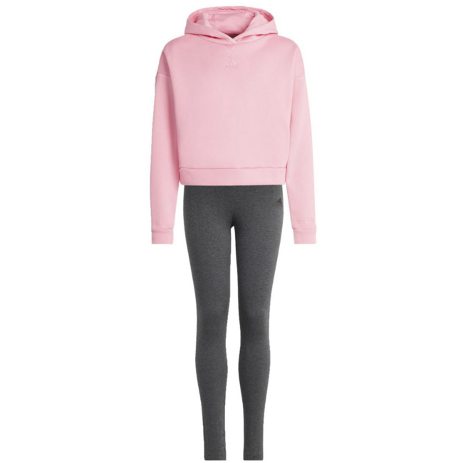 Adidas Mädchen Sportswear Jogginganzug Sportanzug pink-grau 170