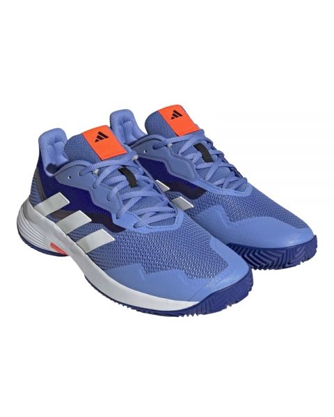 Adidas Herren Courtjam Control Tennisschuh blau-weiß 46