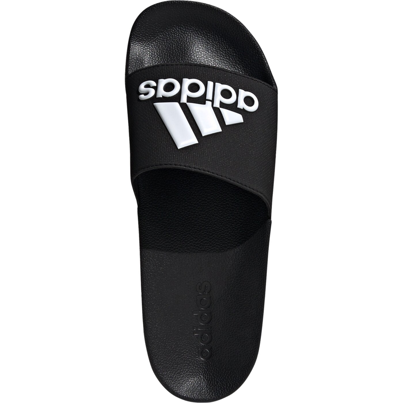 Adidas Adiletten Badelatschen schwarz-weiß 47