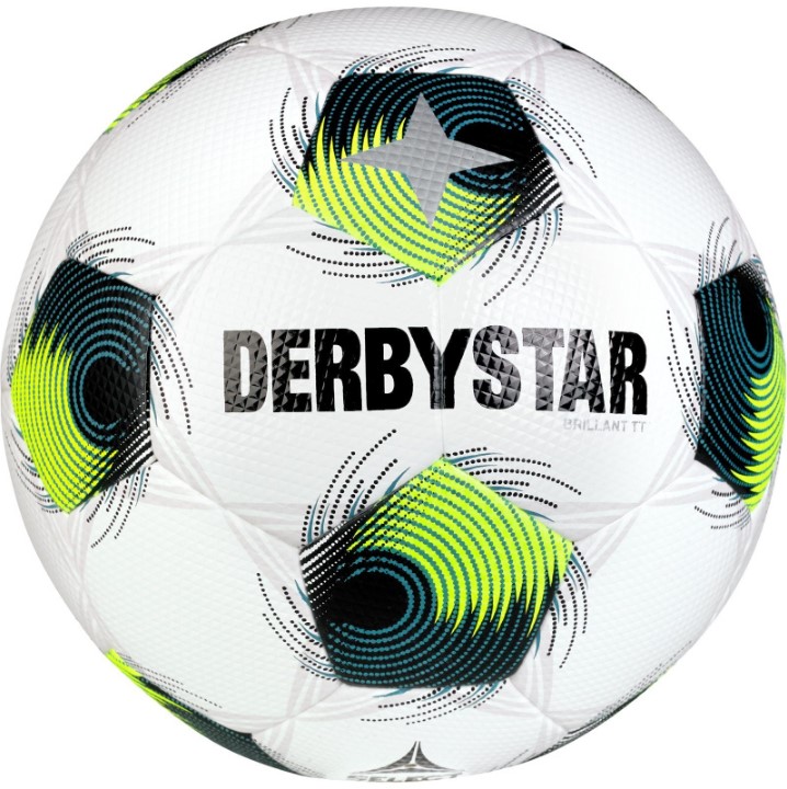 Derbystar Brilliant TT v26 Fussball weiß-petrol 5