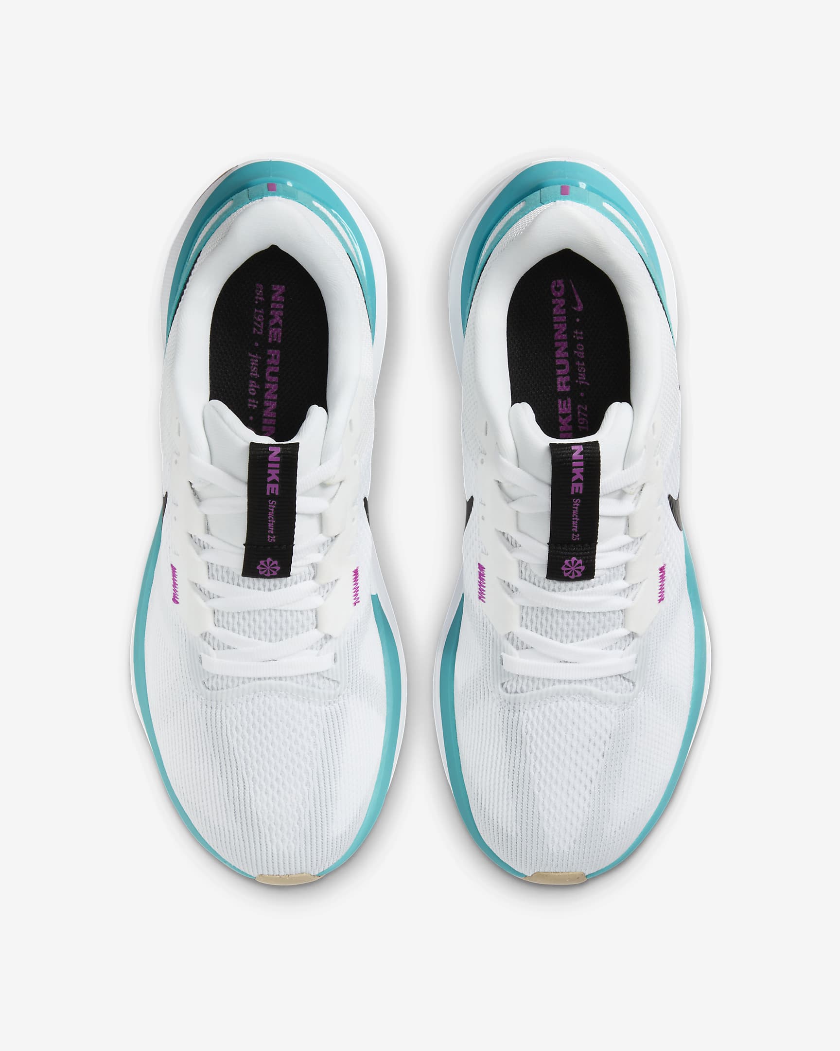 Nike Damen Air Zoom Structure 25 Laufschuh Sportschuh weiß-türkis