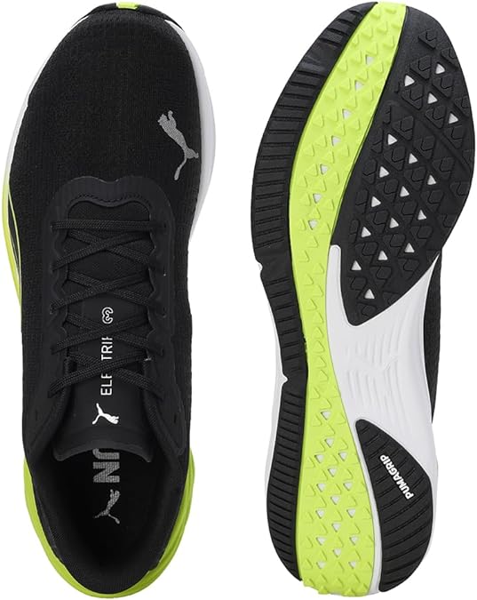 Puma Herren Electrify Nitro 3 Sneaker Laufschuh schwarz-grün-weiß